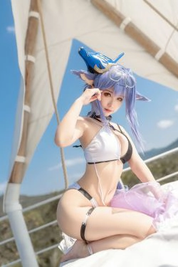 [网红COSER写真] 动漫博主蠢沫沫 - 童の假日 士佐(40P)-美臀,海边,xiong