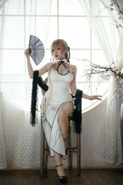[网红COSER写真] 动漫博主貓田聖奈奈(桃之啾啾) - 白玉佳人(25P)-COS