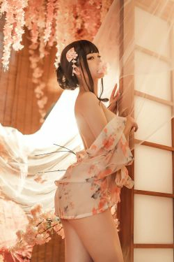 [网红COSER写真] 萌系小姐姐蜜汁猫裘 - 浴娘2(37P)-和服,福利,RT