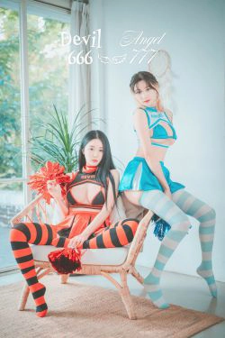 [DJAWA]  Bomi & Taeri - Devil 666 & Angel 777(81P)-丁字裤,姐妹花