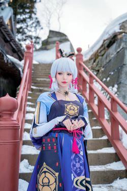 [福利COS] Peach milky - Ayaka genshin impact(47P)-COS