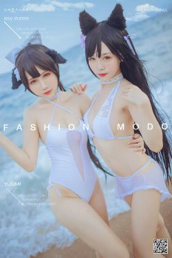 [尤蜜YouMi]  抖娘利世 泳装・碧蓝航线(40P)-海边,猫女
