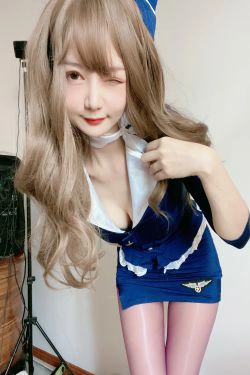 [福利COS] 51酱 - 蓝色制服装(35P)-丝袜