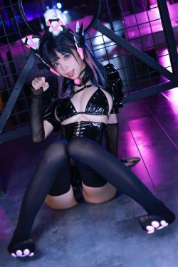 [福利COS] 动漫博主水淼aqua - 猫咪女郎-粉红猫猫(65P)-美臀,猫女