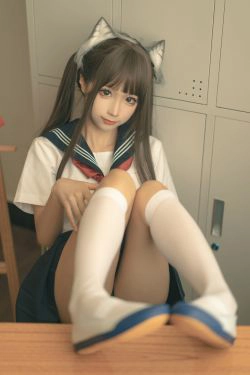 [福利COS] 动漫博主蠢沫沫 - 放学后(70P)-猫女