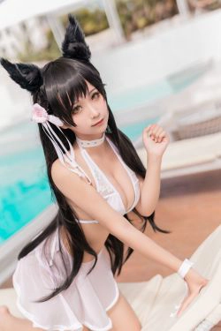 [福利COS] 动漫博主蠢沫沫 - 爱宕 犬 泳装(37P)-COS