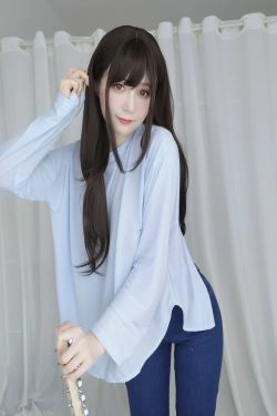 [网红COS] Coser小姐姐白银 - 妹は服を着てください(55P)-翘臀,牛仔