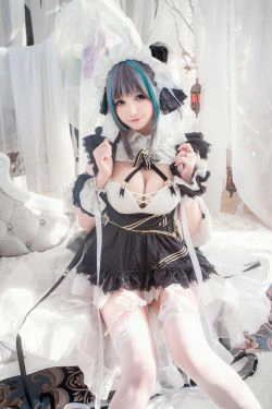 [网红COS] COS妹子仙九Airi - 柴郡女仆(19P)-COS