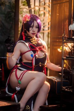 [网红COS] 一北亦北 - 奶光旗袍(42P)-COS