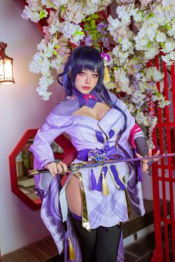 [网红COS] 日本性感萝莉Byoru - Raiden Shogun(72P)-COS