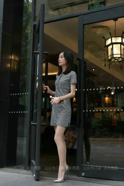 [IESS异思趣向]  模特：小六《格子连衣裙》(90P)-连衣裙,美腿