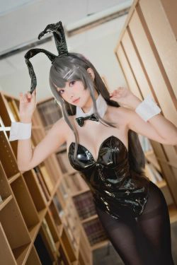 [福利COS] Ely_eee(ElyEE子) - 麻衣学姊(50P)-兔女郎