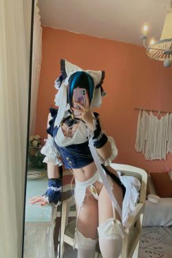 [福利COS] 动漫博主九曲Jean - 柴郡自拍(16P)-COS