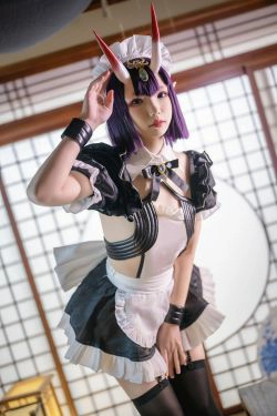 [福利COS] 动漫博主雪晴Astra - 酒吞童子 女仆(62P)-女仆