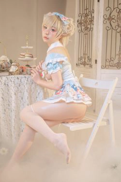 [福利COS] 爆机少女喵小吉 - 秘密茶会(17P)-COS