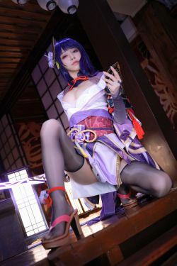 [福利COS] 动漫博主水淼aqua - 雷电将军(130P)-COS