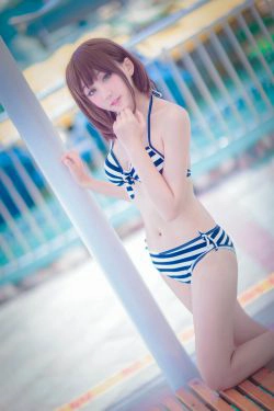 [福利COS] 动漫博主浅野菌子 - 路人女主的养成方法 加藤惠(12P)-比基尼
