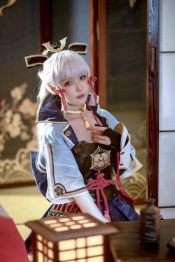 [福利COS] 动漫博主阿包也是兔娘 - 神里凌华(25P)-COS