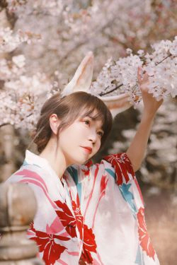 [福利COS] 可爱妹子Fushii_海堂 - 樱花兔兔(34P)-和服,清纯,少女