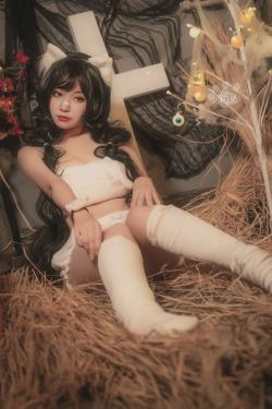 [福利COS] 奇行家狗崽(棕桠阿狗崽) - 玉桂狗睡衣(18P)-猫女