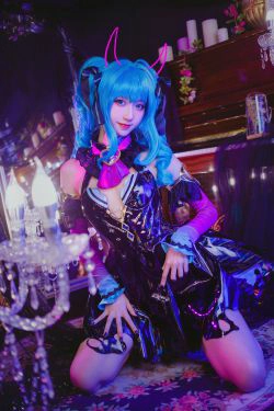[福利COS] 萌系小姐姐木绵绵OwO - miku小恶魔(19P)-COS