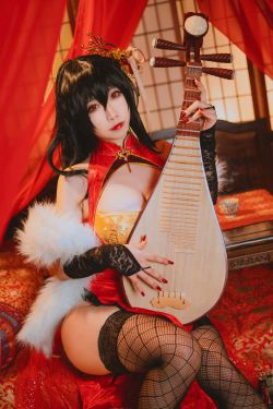 [福利COS] 贞子蜜桃 - 大凤旗袍(10P)-COS
