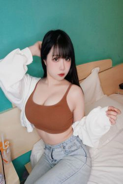 [福利COS] 贞子蜜桃 - 运动内搭(10P)-牛仔,xiong
