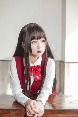 [福利COS] Cosplay日奈娇 - JK少女红裙(28P)-少女,JK
