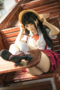 [福利COS] 动漫博主蠢沫沫 - 红火车(16P)-少女,JK