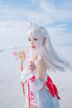 [福利COS] 桜桃喵 - 伊莉雅(27P)-海边,COS