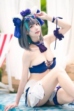 [福利COS] 橙喵 - 柴郡COS 着水(16P)-COS