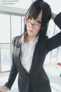[福利COS] 萌妹子Coser摇摇乐yoyo - 补习老师(104P)-丝袜,眼镜,老师