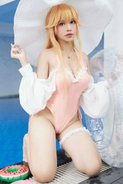 [福利COS] PingPing - Richelieu Swimsuit(16P)-COS