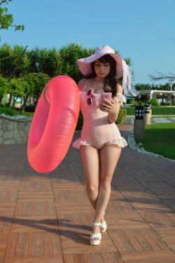 [福利COS] Yoshinobi - Swimsuit D.va(12P)-比基尼