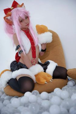 [福利COS] 动漫博主G44不会受伤 - 小黑猫娘(20P)-猫女,COS