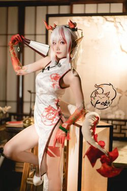 [福利COS] 卜呦Mikon - 年旗袍 乐逍遥(15P)-COS