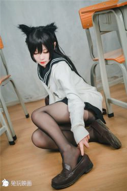 [兔玩映画] - 校服爱宕(41P)-黑丝,COS