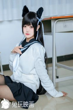 [兔玩映画] - 爱宕黑丝JK(40P)-猫女,JK,COS