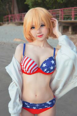 [福利COS] Sally Dorasnow - Mami-Bikini(25P)-海边,COS