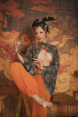 [福利COS] 钛合金大粑粑 - 画中仙(52P)-情趣内衣,古典,COS,RT