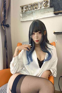 [福利COS] 动漫博主Money冷冷 - 白衬衫(84P)-衬衫,黑丝