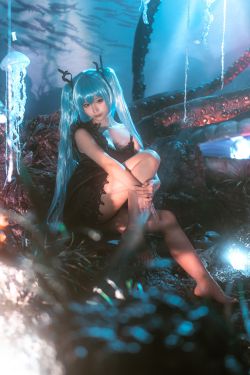[福利COS] 动漫博主蠢沫沫 - 深海少女(44P)-半裸,少女,COS,RT