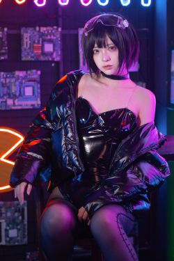 [福利COS] 疯猫ss - 赛博少女(40P)-COS