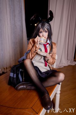 [福利COS] 动漫博主九九八XY - 麻衣学姐(46P)-兔女郎,COS