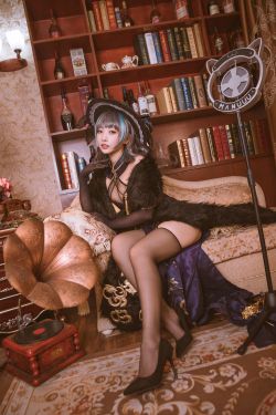 [福利COS] 宫本桜 - 柴郡旗袍 音乐绚烂CaitSith(20P)-COS