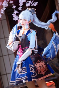 [福利COS] 桜桃喵 - 神里绫华(34P)-COS