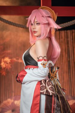 [福利COS] 九言 - 八重神子(51P)-COS