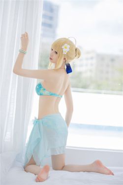 [福利COS] 动漫博主封疆疆v - 阿尔托莉雅・潘德拉贡 泳装(40P)-泳装,COS