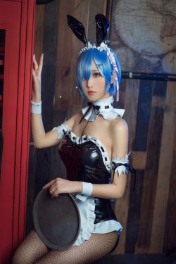 [福利COS] 次元少女念雪ww - 蕾姆兔女郎(38P)-COS