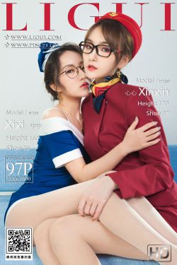 [丽柜Ligui]  汐汐＆心心 双生花-空中丝欲(98P)-空姐,姐妹花